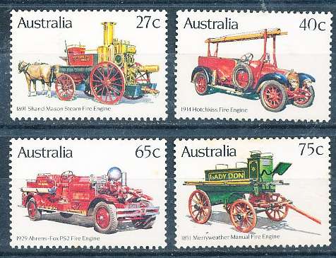 AUSTRALIA  1983 -   Old Fire Engines  SET   -   FINE MINT