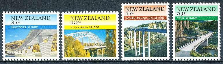 NEW ZEALAND   - 1985   Bridges of New Zealand   -     FINE MINT