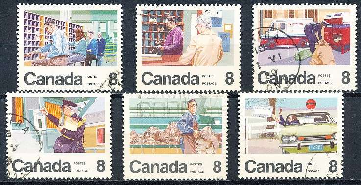 CANADA  1974  -  Letter Carrier Delivery Service  FULL  SET -   FINE  USED