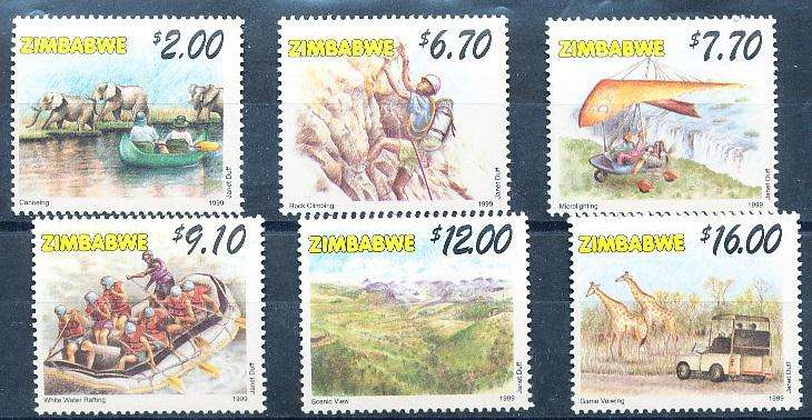 ZIMBABWE  1999  -   TOURISM    FULL   SET     -  FINE    MINT