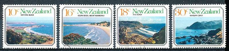 NEW ZEALAND   - 1977   Seascapes   SET -   FINE USED
