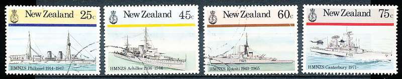 NEW ZEALAND   - 1985    Naval History    -     FINE USED
