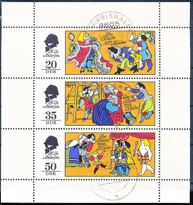 GERMANY  DDR   1975  -   Fairy Tales  MINI-SHEET    -  FINE USED