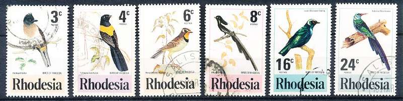 RHODESIA   - 1977   Birds   SET  -   FINE USED