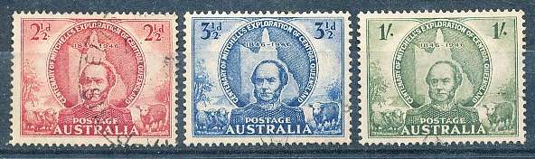 AUSTRALIA  1946 -    Sir Thomas Mitchell  SET   -  FINE USED