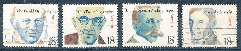 AUSTRALIA  1976 -    Famous Australians   SET -   FINE USED