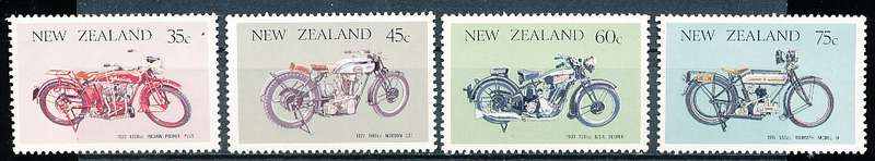 NEW ZEALAND   - 1986   Vintage Motorcycles     -     FINE MINT