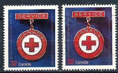 CANADA  1984  -   Red Cross Society -  FINE  MINT and USED