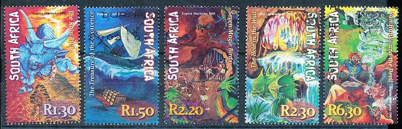 RSA -  2001  -   Myths and Legends      - FINE  POSTALLY USED