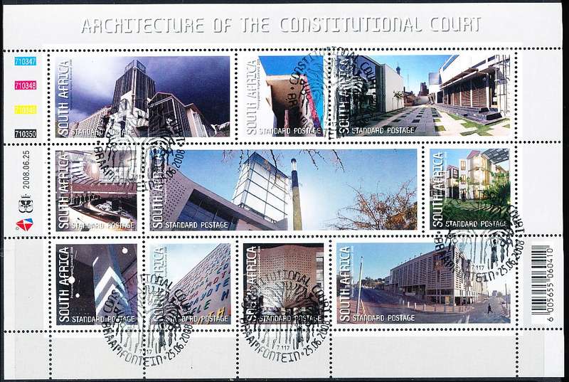 RSA  - 2008  -    The Constitutional Court    FULL SHEET    - FINE  CTO USED