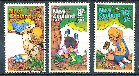 NEW ZEALAND   - 1977   Health Stamps   SET -   FINE USED