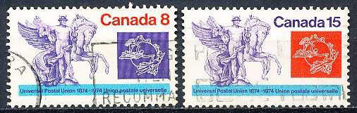 CANADA  1974  -  Anniversary of UPU   FULL  SET -   FINE  USED