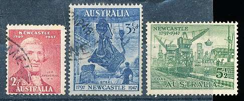 AUSTRALIA  1947 -    City of Newcastle  SET   -  FINE USED