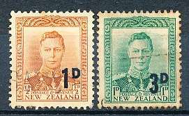NEW ZEALAND   - 1952  George VI Stamp of 1938 Surcharged   -  FINE USED
