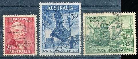 AUSTRALIA  1947 -    City of Newcastle  SET   -  FINE USED