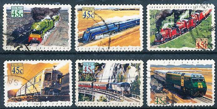 AUSTRALIA  1993 -  Popular Trains  SET   -   FINE  USED