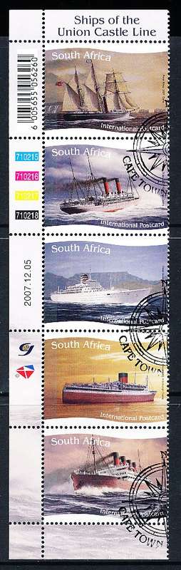 RSA  - 2007 -   Ships of the Union Castle Line  CONTROL  - FINE CTO USED