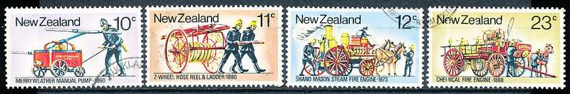 NEW ZEALAND   - 1977   Fire Fighting Appliances   SET -   FINE USED