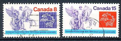 CANADA  1974  -  Anniversary of UPU   FULL  SET -   FINE  USED