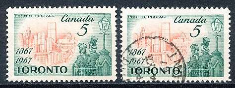 CANADA  1967  -    Capital City of Ontario  -   MINT and USED