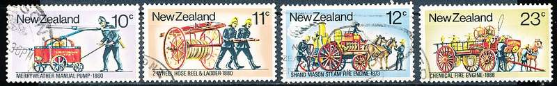 NEW ZEALAND   - 1977   Fire Fighting Appliances   SET -   FINE USED
