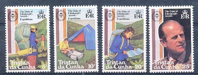 TRISTAN da CUNHA  - 1981    Duke of Edinburgh Award Scheme   SET  -    FINE  MINT