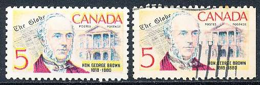 CANADA  1968  -    George Brown - Politician   -     MINT and USED