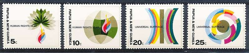 PAPUA NEW GUINEA 1968  -    Universal Suffrage   FULL  SET    -  FINE  MINT