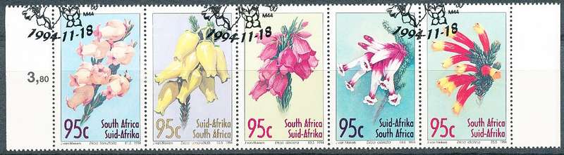 RSA -  1994  -   Flowers   SET  - FINE   CTO USED