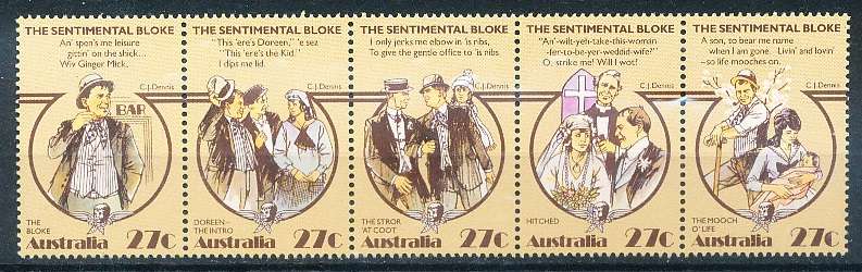 AUSTRALIA  1983 -  The Sentimental Bloke  SET -   FINE  MINT
