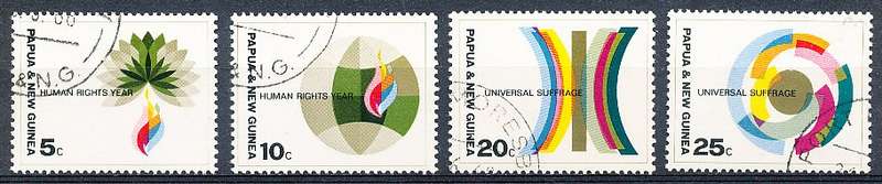 PAPUA NEW GUINEA 1968  -    Universal Suffrage   FULL  SET    -  FINE  USED