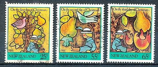 NEW ZEALAND   - 1986    Christmas - The Twelve Days of Christmas  -     FINE USED