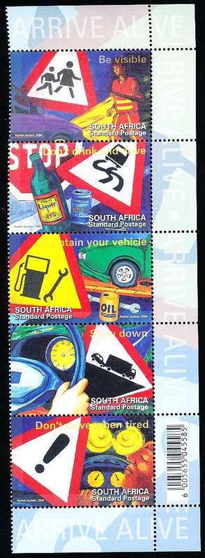 RSA -  2004  -  Road Safety Campaign  SET  - FINE  MINT