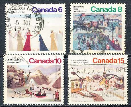 CANADA  1974  -  Christmas   FULL  SET -   FINE  USED