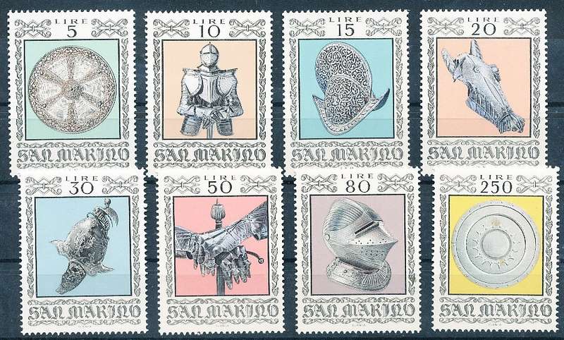 SAN MARINO  1974  -  War Armor  FULL SET     -   FINE  MINT