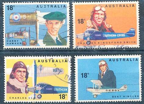 AUSTRALIA  1978 -    First Trans Pacific Flight   SET -   FINE USED