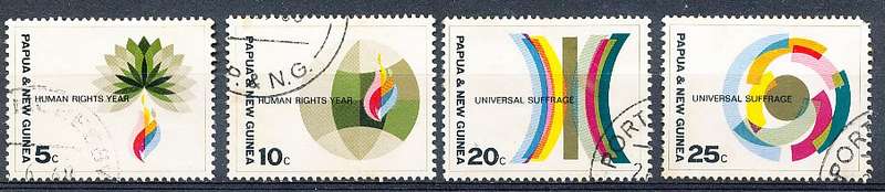 PAPUA NEW GUINEA 1968  -    Universal Suffrage   FULL  SET    -  FINE  USED