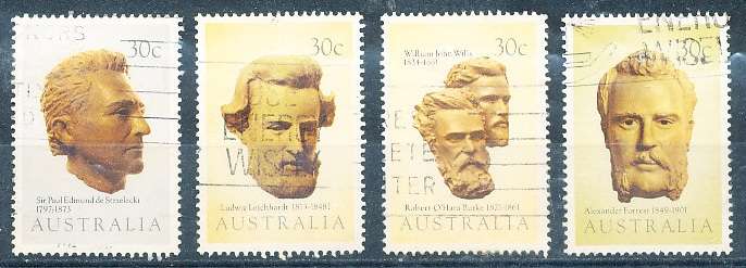 AUSTRALIA  1983 -  Explorers and Discoverers   SET -   FINE  USED