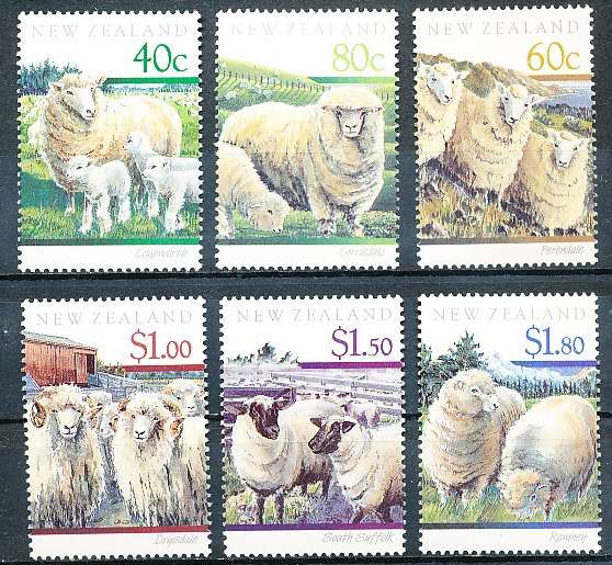 NEW ZEALAND   - 1991   Sheep Breeds   -     FINE MINT