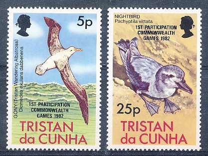 TRISTAN da CUNHA  - 1982   Commonwealth Games   SET  -    FINE  MINT