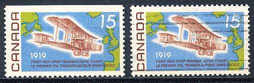 CANADA  1969  -   1st Non-stop Transatlantic Flight  -  FINE  MINT and USED