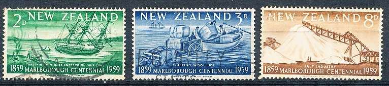 NEW ZEALAND   - 1959  Marlborough Province   -  FINE USED