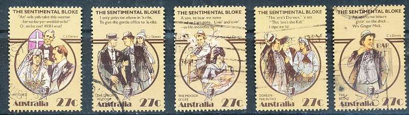 AUSTRALIA  1983 -  The Sentimental Bloke  SET -   FINE    USED