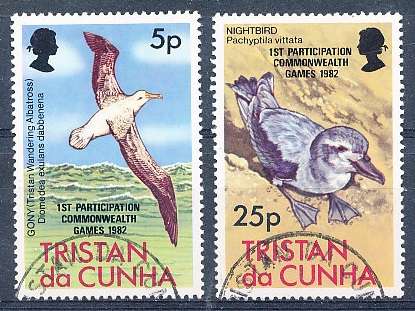 TRISTAN da CUNHA  - 1982   Commonwealth Games   SET  -    FINE  USED