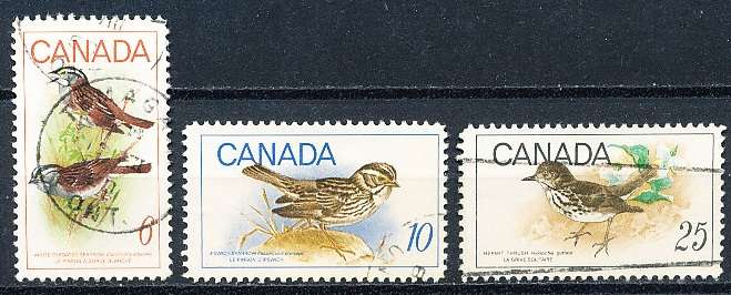 CANADA  1969  -    Birds FULL SET  -  FINE   USED