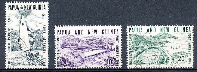 PAPUA NEW GUINEA 1969  -   South Pacific Games, Port Moresb  FULL  SET    -  FINE  USED