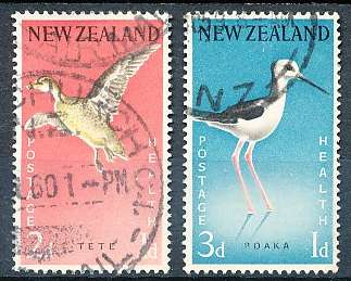 NEW ZEALAND   - 1959   Birds    -  FINE USED