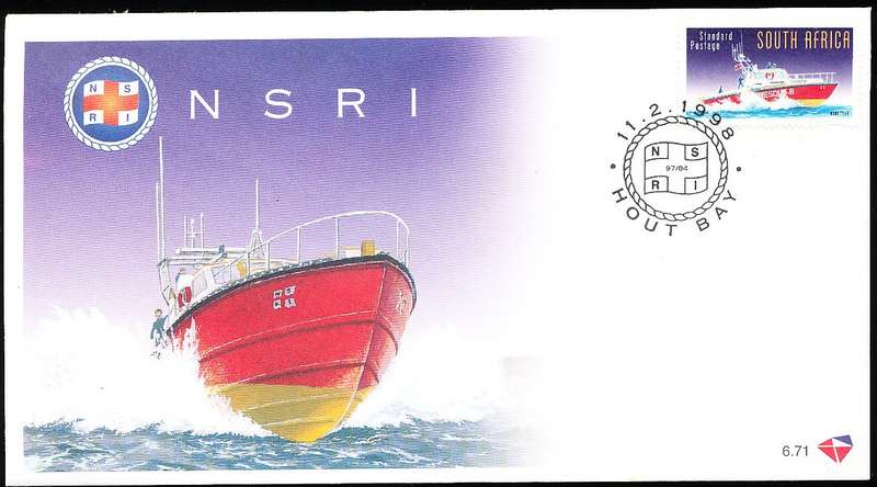 RSA -  1998  - National Sea Rescue Institute -    F/D  COVER - FINE  ITEM