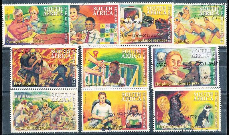 RSA -  2004  -   Gift From Volunteers  SET  - FINE  POSTALLY USED