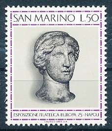 SAN MARINO  1975  -  Stamps Exhibition - Naples   SINGLE ISSUE     - FINE  MINT